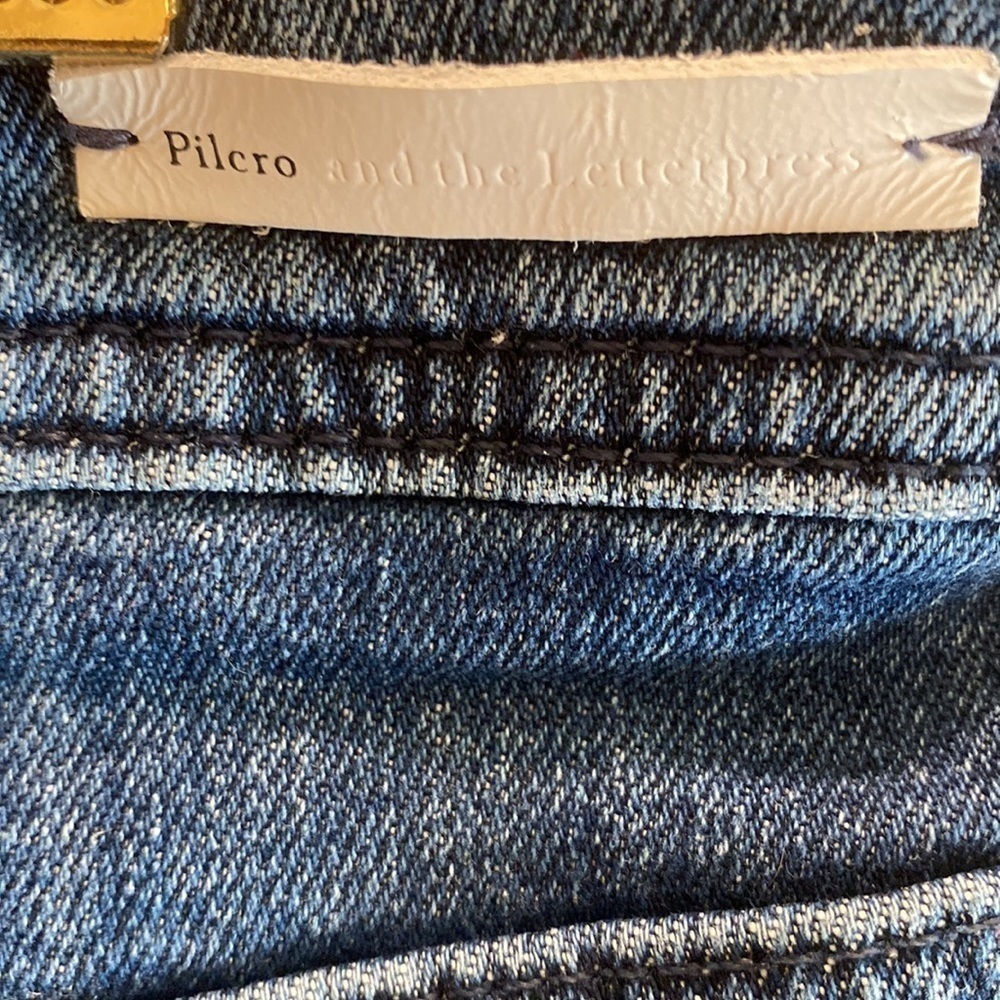 Pilcro and the Letterpress slim boyfriend denim jean shorts size 27 - Picture 3 of 6